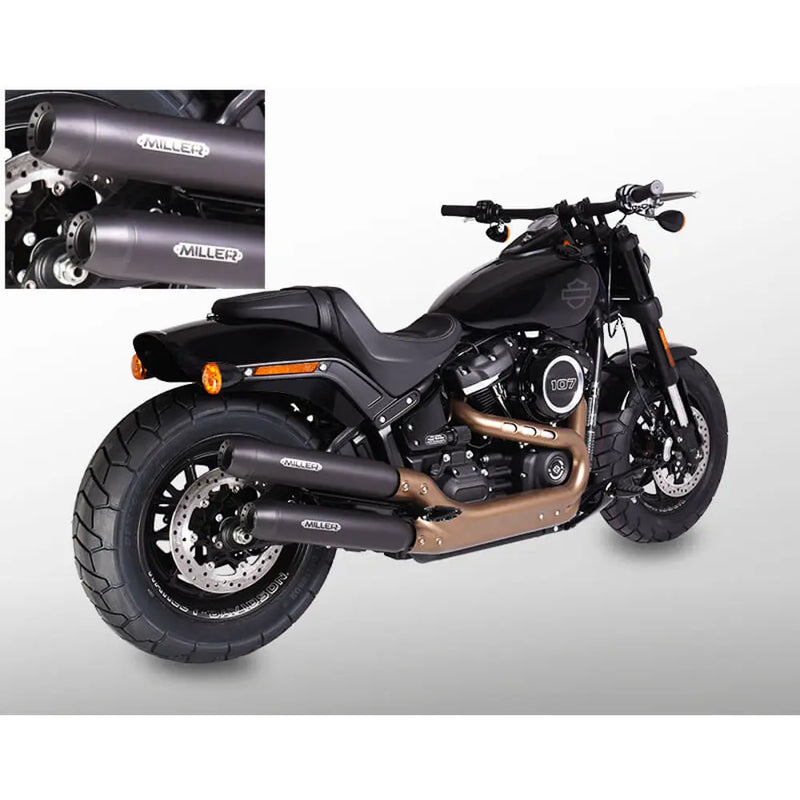 Miller Independence Euro 4 Marmitte Slip-On per Harley