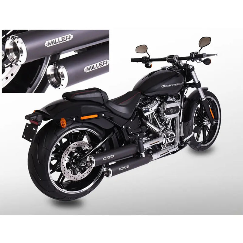 Miller Independence Euro 4 Marmitte Slip-On per Harley