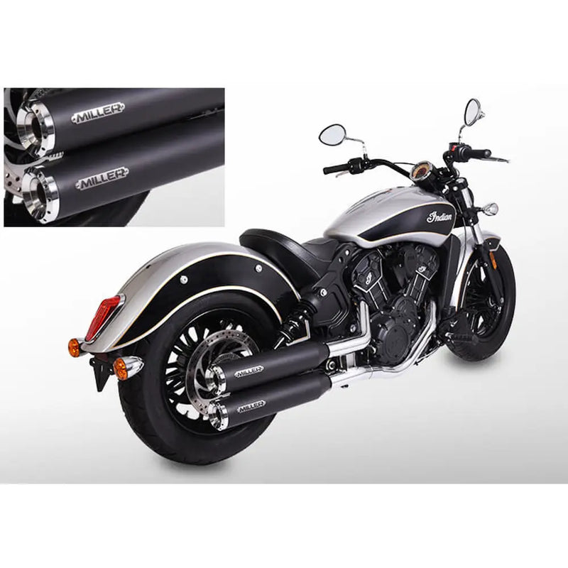 Miller Yuma Euro 3/4/5 Silenziatori Slip-On per Indian