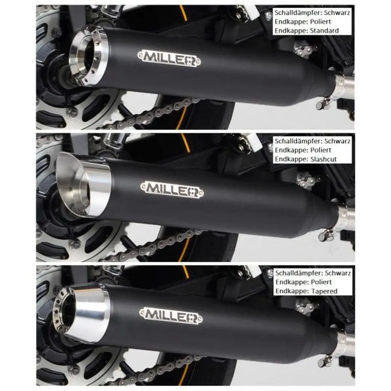 Miller Custom Euro 4/5 Silenziatore Slip-On per Honda