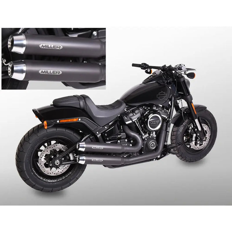 Sistema di scarico Miller Bronco Euro 4 per Harley
