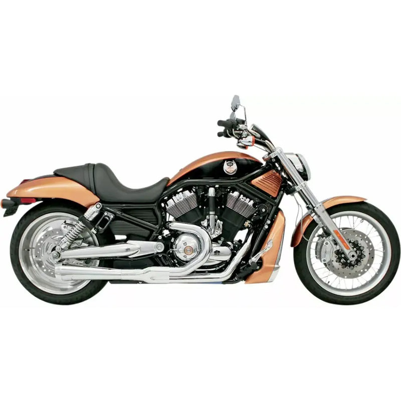 Sistema di scarico Bassani Road Rage Long Megaphone 2-into-1 per Harley