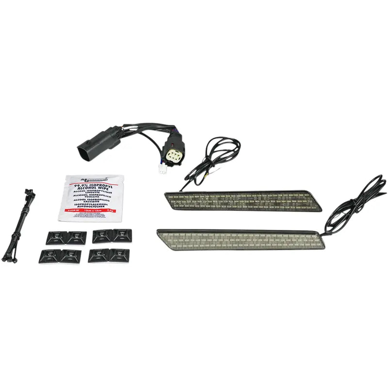 Custom Dynamics Luci LED a doppia intensità con chiusura a scatto per borse laterali Harley