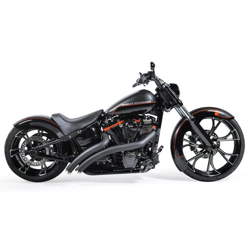 Freedom Performance Radical Radius Straight Star Exhaust for Harley 18-25 Softail (read note) / Black / Chrome  - Customhoj