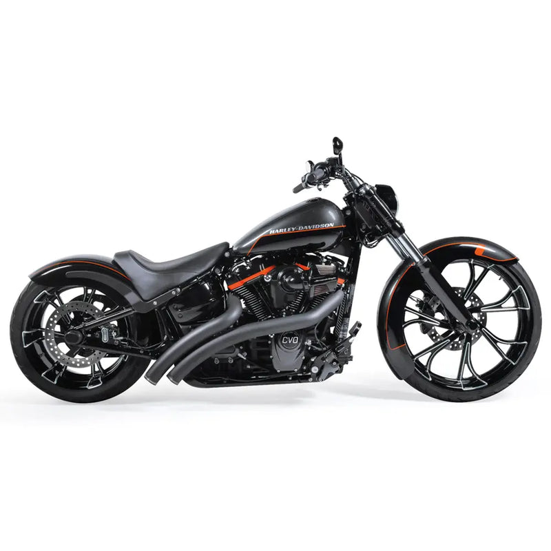 Freedom Performance Radical Radius Straight Star Exhaust for Harley 18-25 Softail (read note) / Black / Sculpted Black  - Customhoj