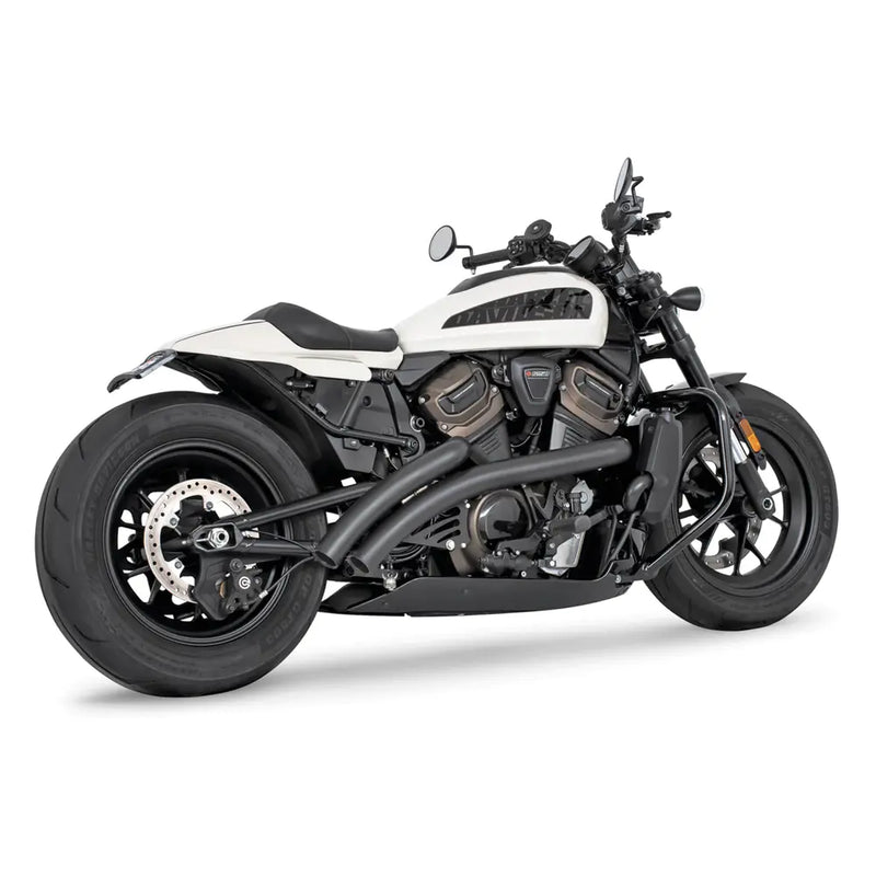 Freedom Performance Radical Radius Straight Star Exhaust for Harley 21-25 Sportster S RH1250S / Black / Black  - Customhoj