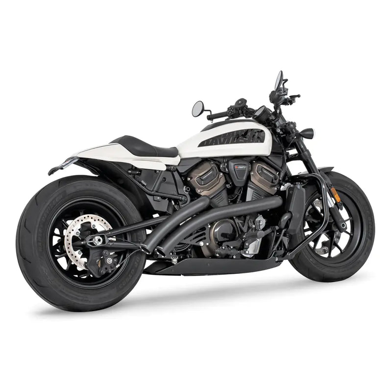 Freedom Performance Radical Radius Straight Star Exhaust for Harley 21-25 Sportster S RH1250S / Black / Sculpted Black  - Customhoj
