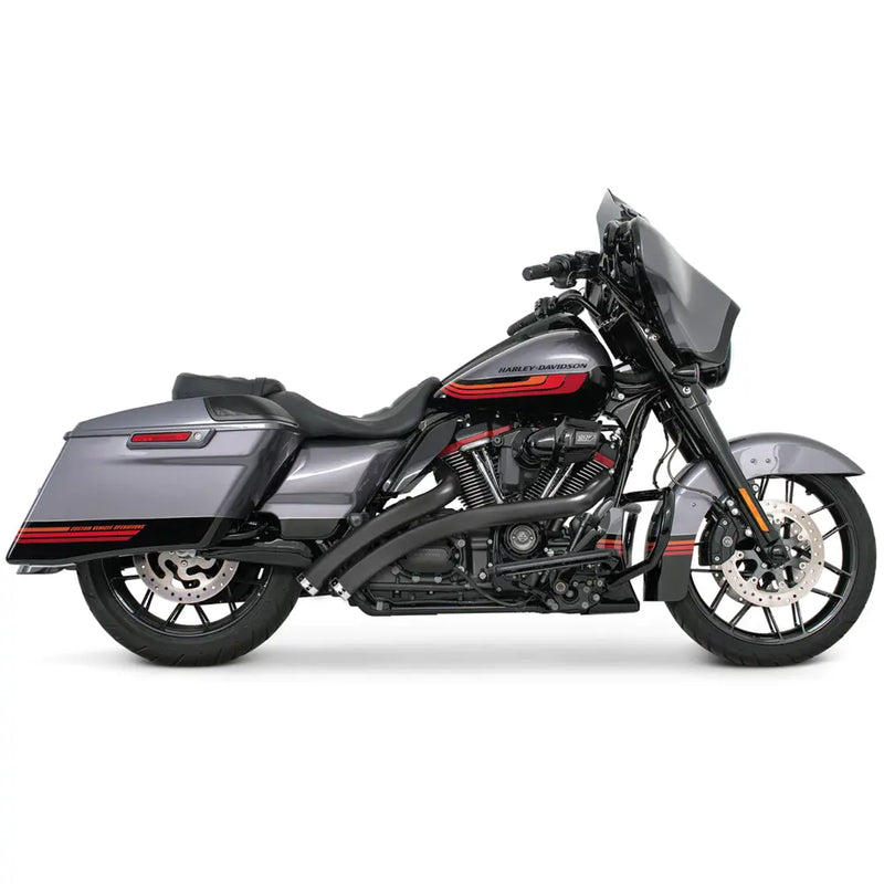 Freedom Performance Radical Radius Straight Star Exhaust for Harley 95-16 Touring / Black / Chrome  - Customhoj