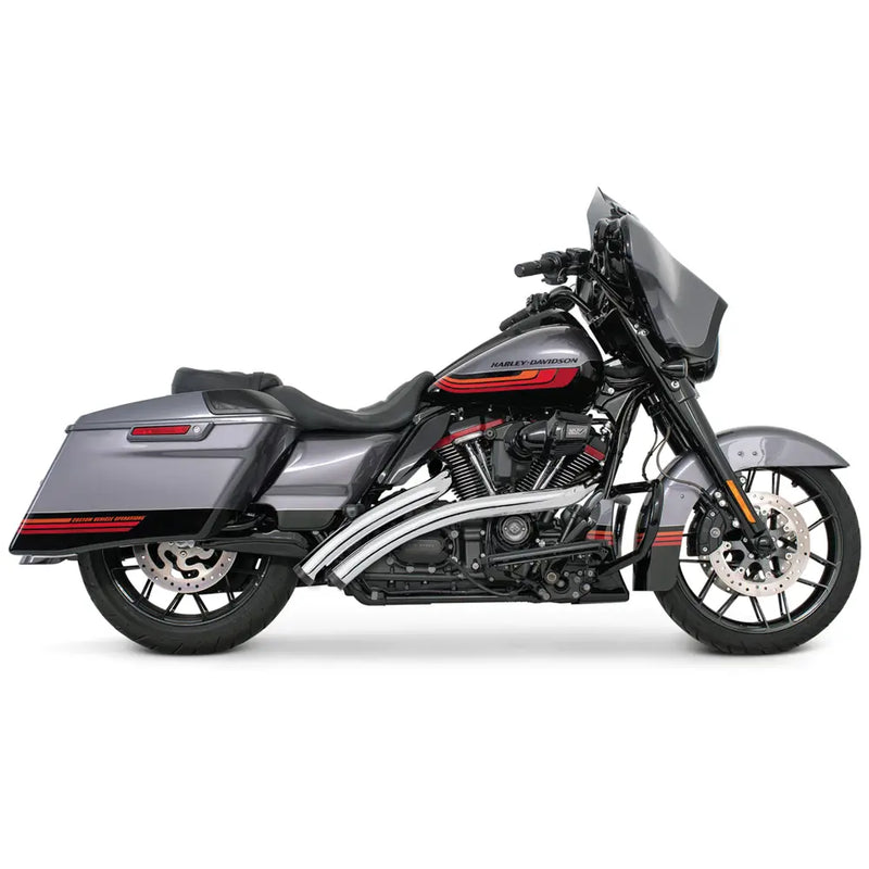 Freedom Performance Radical Radius Straight Star Exhaust for Harley 95-16 Touring / Chrome / Black  - Customhoj