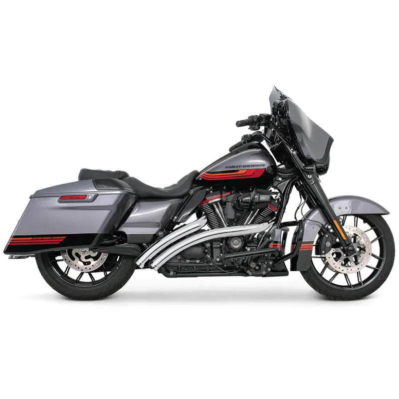 Freedom Performance Radical Radius Straight Star Exhaust for Harley 95-16 Touring / Chrome / Chrome  - Customhoj