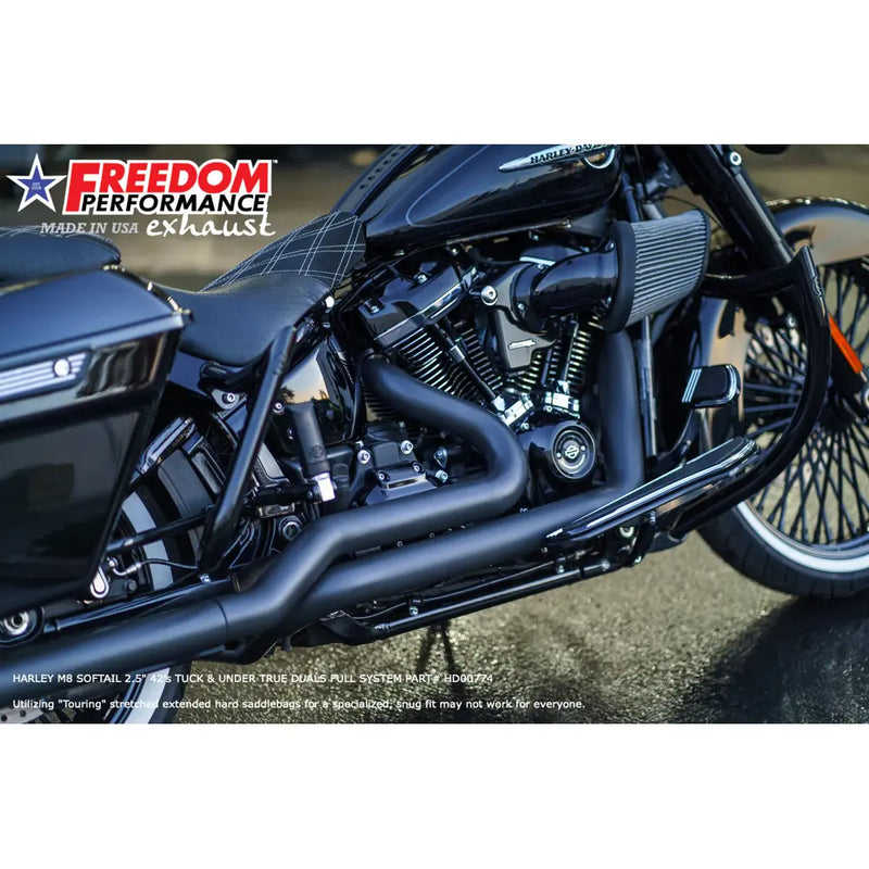 Freedom Performance Sharktail True Duals Exhaust for Harley  - Customhoj