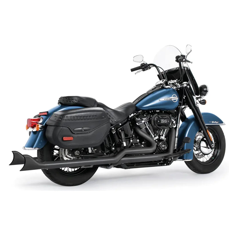 Freedom Performance Sharktail True Duals Exhaust for Harley 18-25 Softail (read note) (excl. Fat Boy / Breakout) / Black / 36"  - Customhoj