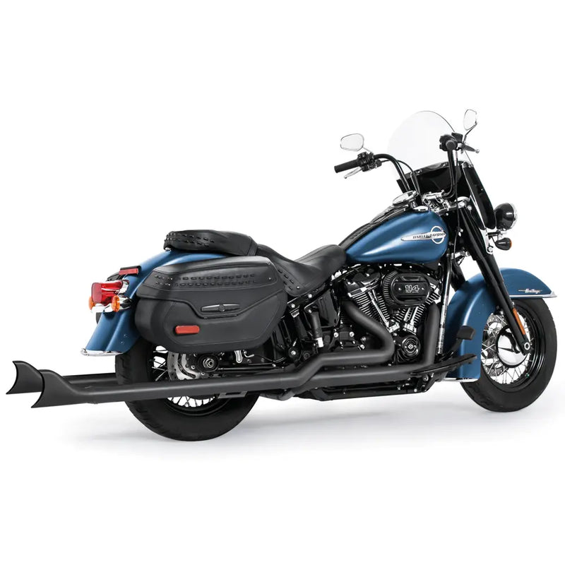 Freedom Performance Sharktail True Duals Exhaust for Harley 18-25 Softail (read note) (excl. Fat Boy / Breakout) / Black / 42"  - Customhoj