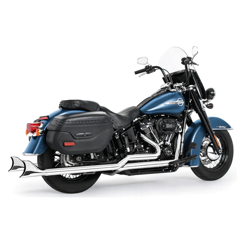 Freedom Performance Sharktail True Duals Exhaust for Harley 18-25 Softail (read note) (excl. Fat Boy / Breakout) / Chrome / 36"  - Customhoj