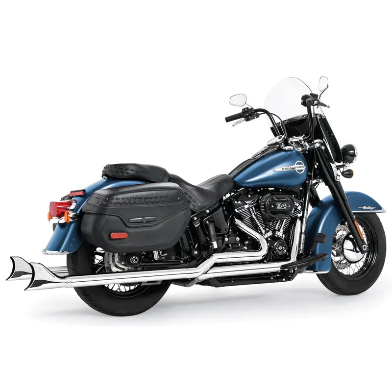 Freedom Performance Sharktail True Duals Exhaust for Harley 18-25 Softail (read note) (excl. Fat Boy / Breakout) / Chrome / 39"  - Customhoj