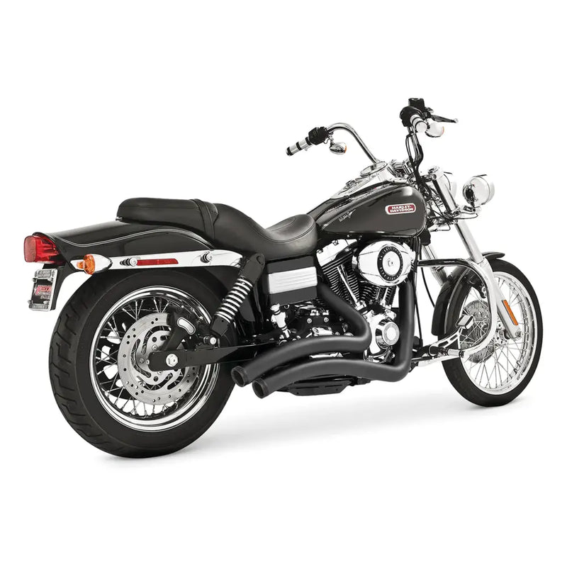 Freedom Performance Sharp Curve Radius Straight Star Exhaust for Harley 06-17 Dyna (excl. FLD) / Black / Black  - Customhoj