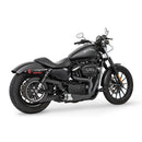 Freedom Performance Shorty American Outlaw 2-into-1 Exhaust for Harley 04-22 XL Sportster / Black/Chrome / Sculpted Black  - Customhoj