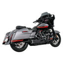 Freedom Performance Shorty American Outlaw 2-into-1 Exhaust for Harley 17-25 Touring / Black / Sculpted Black  - Customhoj