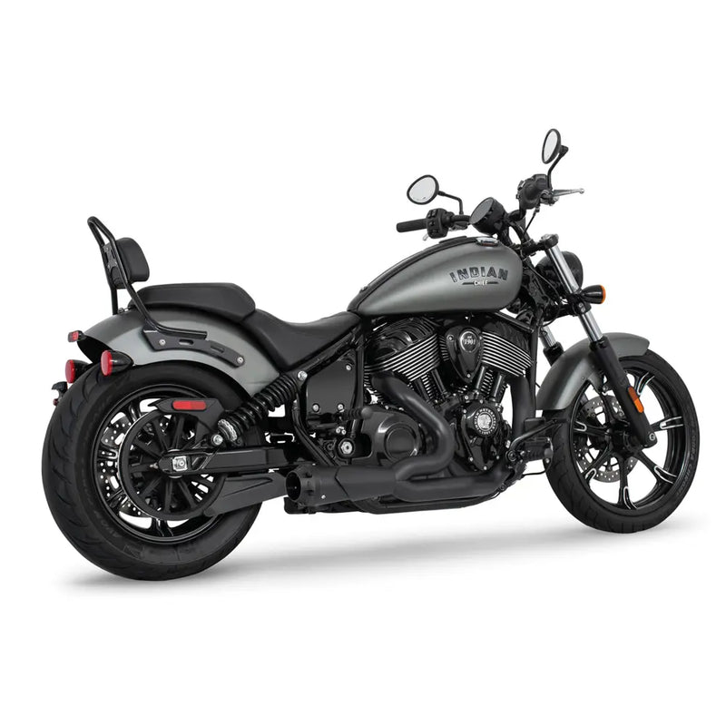 Freedom Performance Shorty American Outlaw 2-into-1 Exhaust for Indian 22-25 Chief / Black / Black  - Customhoj