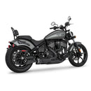 Freedom Performance Shorty American Outlaw 2-into-1 Exhaust for Indian 22-25 Chief / Black / Sculpted Black  - Customhoj