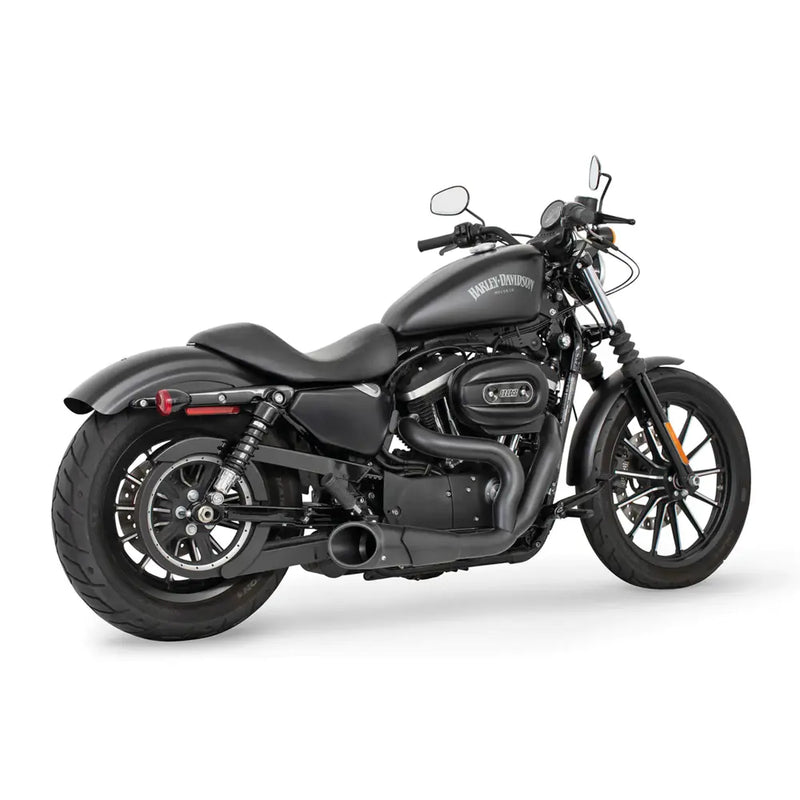 Freedom Performance Shorty Combat 2-into-1 Exhaust for Harley 04-22 XL Sportster / Black / Black  - Customhoj
