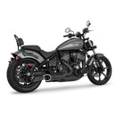 Freedom Performance Shorty Combat 2-into-1 Exhaust for Indian 22-25 Chief / Black / Sculpted Black  - Customhoj