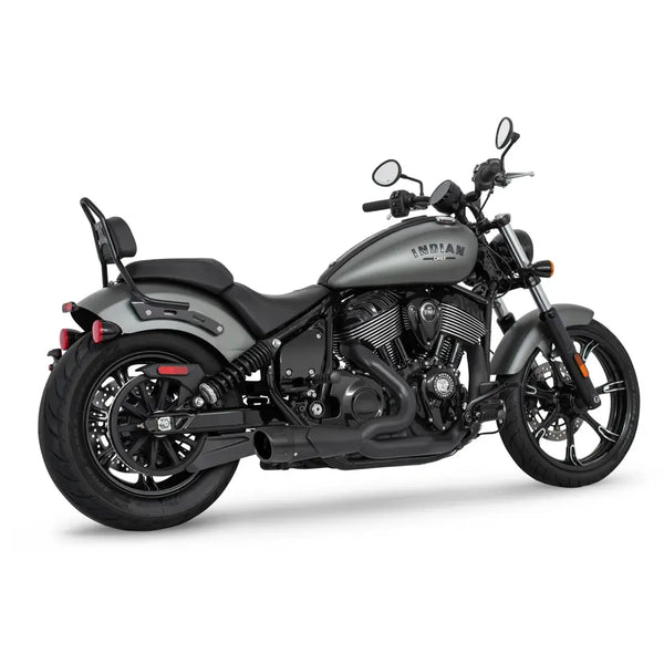 Freedom Performance Shorty Combat Fluted 2-into-1 Exhaust for Indian 22-25 Chief / Black / Black  - Customhoj