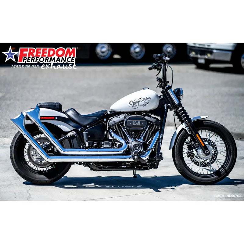 Freedom Performance Upsweep Sharktail Exhaust for Harley  - Customhoj