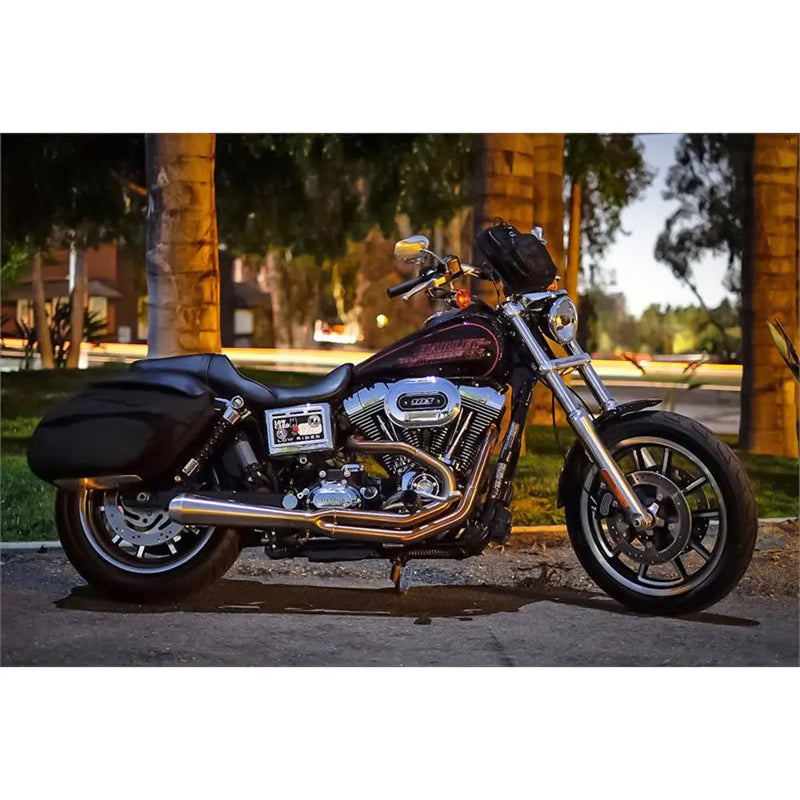 Sistema di scarico Bassani Road Rage III Stainless 2-into-1 per Harley