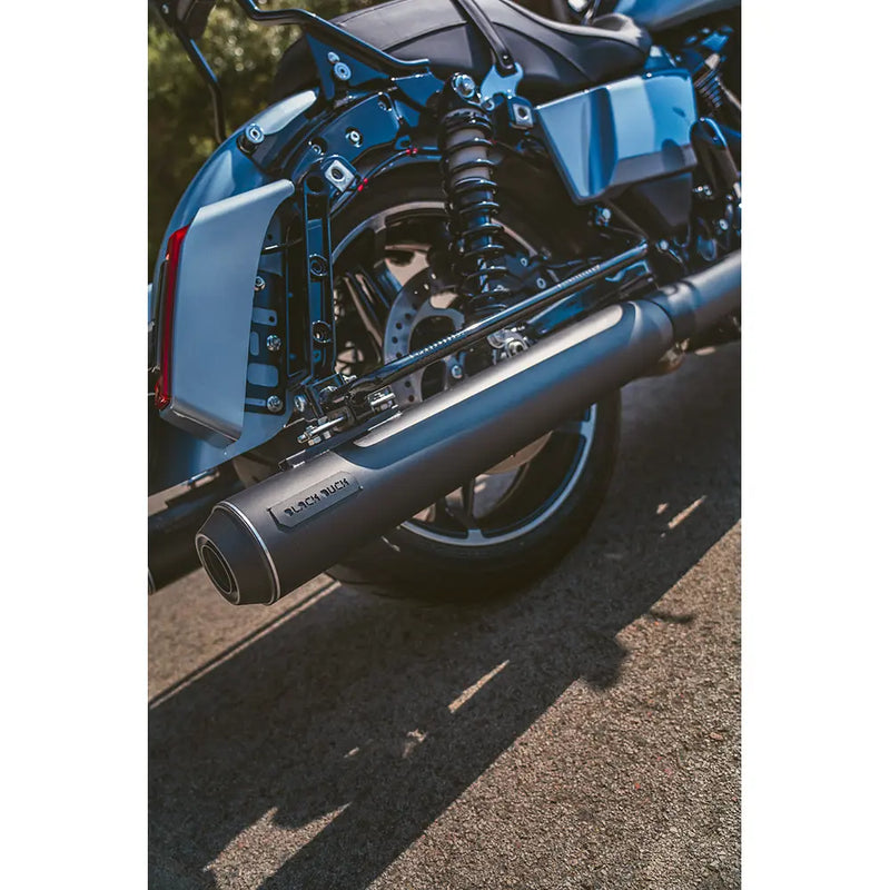 Silenziatori Slip-On Black Duck Bombardier EC Euro Approved per Harley
