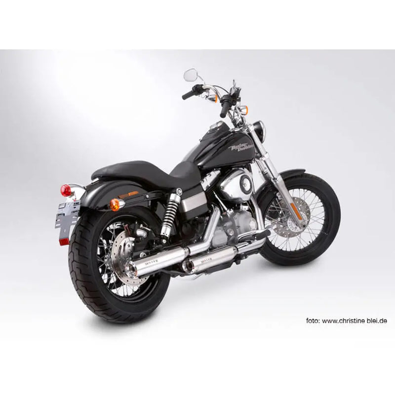 Miller Nebraska Euro 3/4 Marmitte Slip-On per Harley