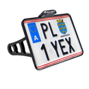 Heinz Bikes Side Mounted License Plate Holder for Harley 18-24 Softail (excl. FXBR/S & FXDR/S) / Austria (210mm wide x 170mm high)