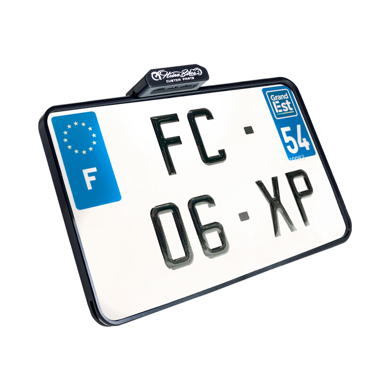 Heinz Bikes Universal Slip-In Motorcycle Licence Plate Frame France (210mm wide x 130mm high)