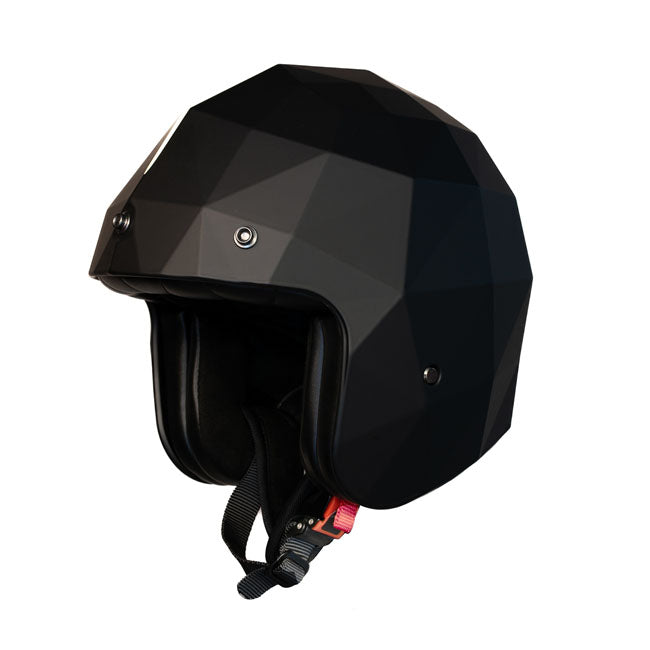 Holy Freedom Stealth Diamond Open Motorcycle Helmet Matte Black / S (55-56cm)