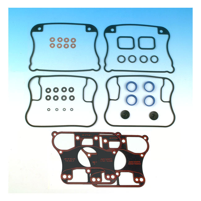 James Rocker Cover Gasket Kit for Harley 91-03 Sportster XL 883/1200 (Repl. OEM  17036-91) / RCM (Rubber Coated Metal)