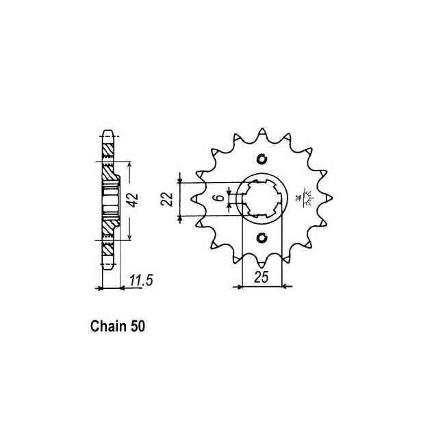 JT Sprockets Front Sprocket Honda CB450NF 85 JT Front Sprocket for Honda Customhoj