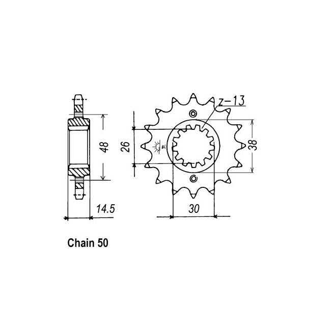 JT Sprockets Front Sprocket Honda CB750F Bol d’Or JT Front Sprocket for Honda Customhoj