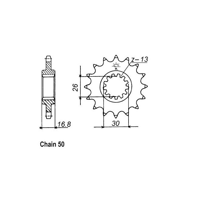 JT Sprockets Front Sprocket Honda CBR900RRN-RRS Fire Bl. 92-95 JT Front Sprocket for Honda Customhoj