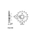 JT Sprockets Front Sprocket Yamaha TT600 JT Front Sprocket for Yamaha Customhoj