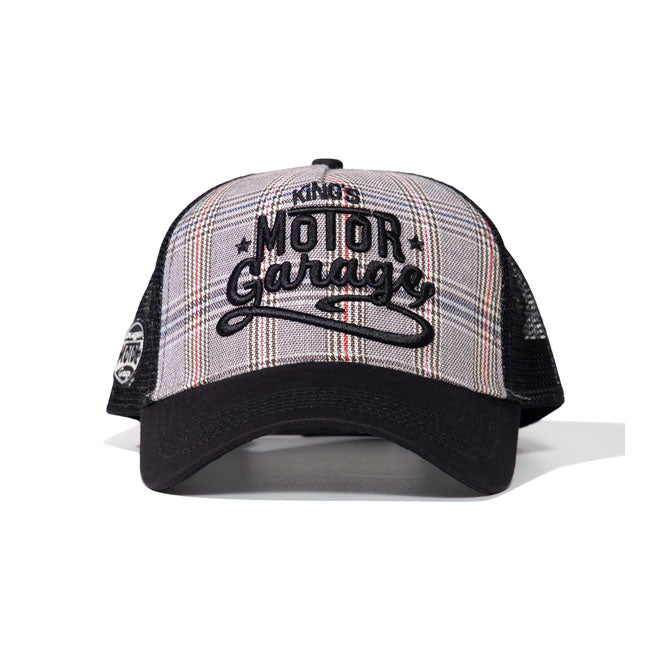 King Kerosin Motor Garage Check Trucker Cap