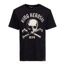King Kerosin Skull Palma T-Shirt Black / S  - Customhoj