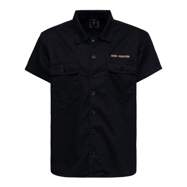 King Kerosin Speedy Service Short Sleeve Work Shirt  - Customhoj