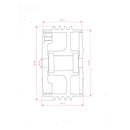 Kustom Tech Mini Front Drum Brake Kit