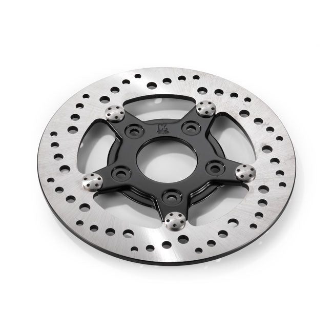 Kustom Tech Stainless Rear Brake Disc for Harley 00-23 Softail (excl. 2017 FXSE) (8.5") / Rear Left / Black