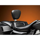 Le Pera Bare Bones Solo Seat with Backrest for Harley 08-25 Touring (excl. 23-25 CVO; 24-25 Road Glide / Street Glide) / Black  - Customhoj