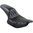 Le Pera Daytona Sport Solo Full Lenght Seat for Harley 82-00 FXR / Diamond Black  - Customhoj