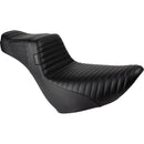 Le Pera Tailwhip 2-Up Daddy Long Legs Extended Seat for Harley 18-25 Softail Sport Glide & Low Rider / S / ST / Pleated Black  - Customhoj