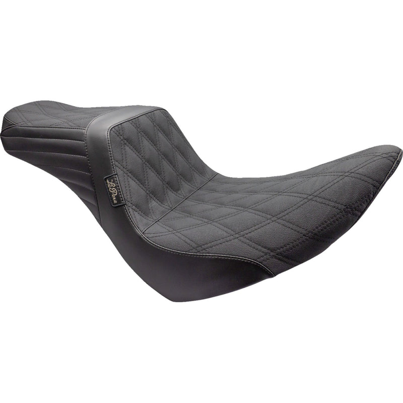 Le Pera Tailwhip 2-Up Seat for Harley 18-25 Softail Sport Glide & Low Rider / S / ST / Diamond / Gripper Black  - Customhoj