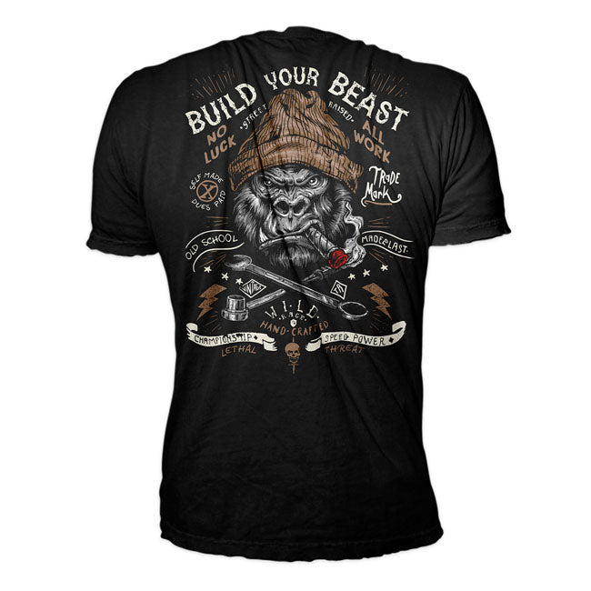 Lethal Threat Build Your Beast T-Shirt Black / M  - Customhoj