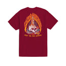 Loser Machine On Fire T-Shirt Burgundy / S  - Customhoj